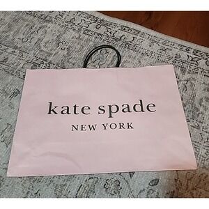 Kate Spade Pink Green Designer Medium Paper Shopping Gift Bag 15.75"x11.75"x6.5